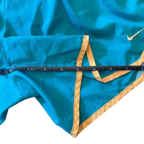 Nike Dri-FIT Tempo Running Shorts Youth XL (Fits Women’s XS-S) Teal Yellow 740E - Picture 5 of 8